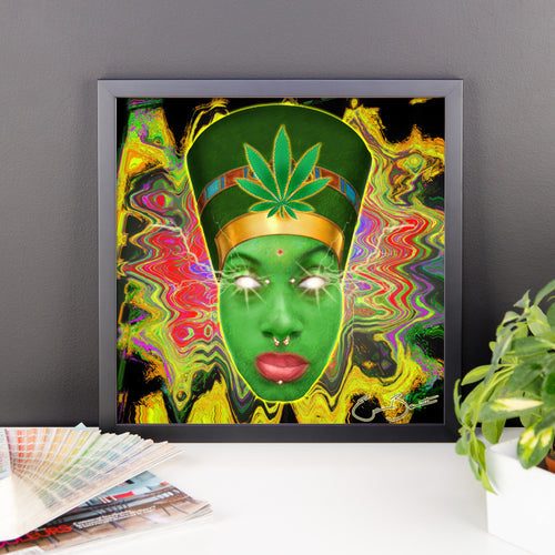 Cannabis Queen Framed poster